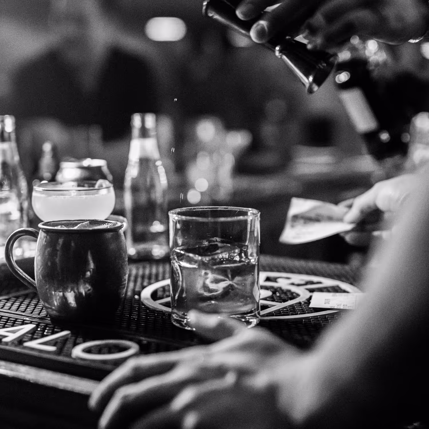 Don Marsh Pouring Whiskey
